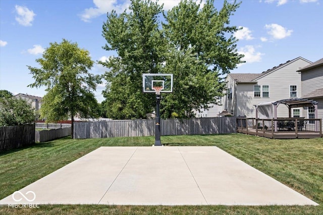 16009 Tenor Way, Noblesville, IN 46060 - view of sport court with a fenced backyard