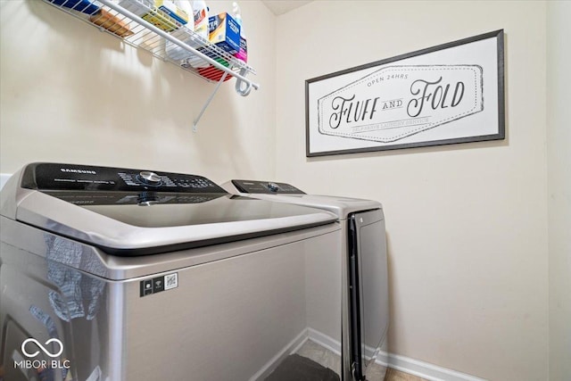 16009 Tenor Way, Noblesville, IN 46060 - washroom featuring washer and dryer and baseboards