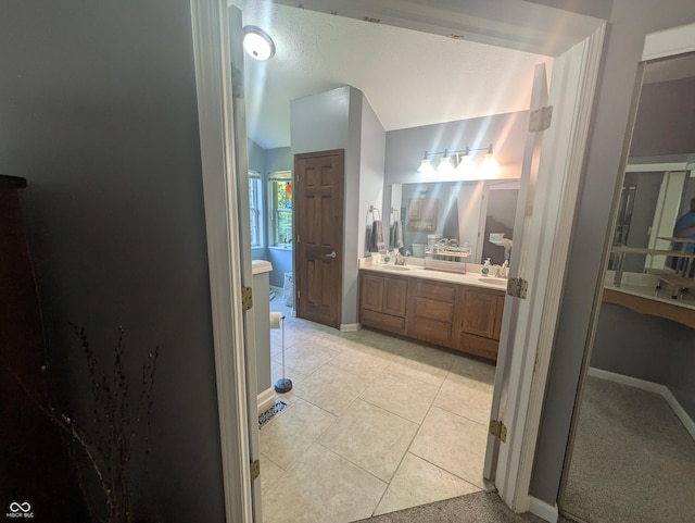 7327 Newbury Ct, Fishers, IN 46038 - bathroom with double vanity and tile patterned floors