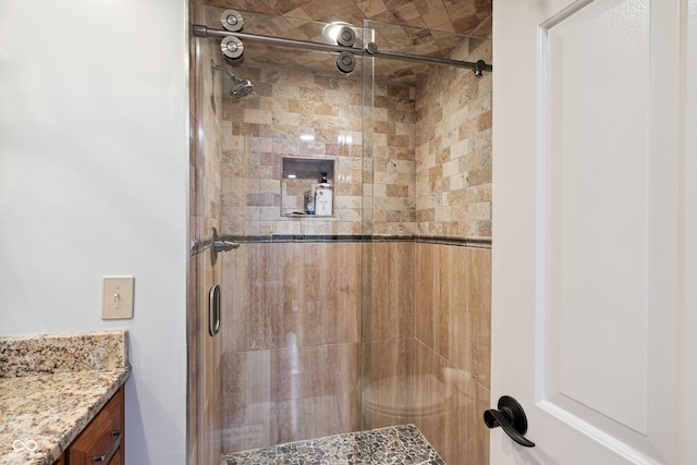 118 White Horse Ln, Fishers, IN 46038 - full bathroom featuring a stall shower and vanity