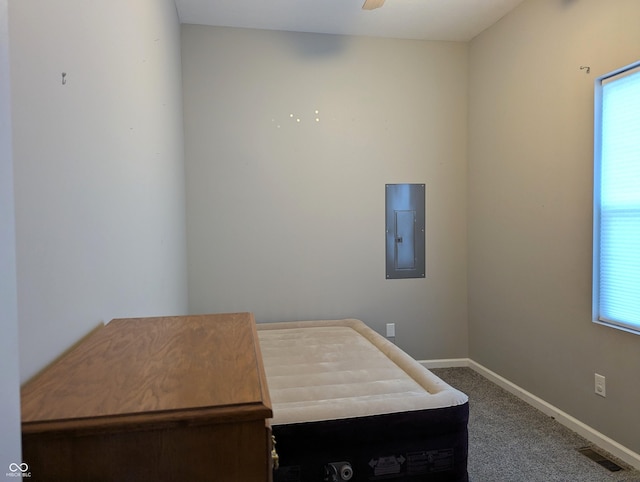 2032 Indiana Ave, Columbus, IN 47201 - carpeted bedroom featuring multiple windows and electric panel