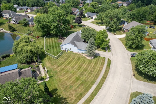 8809 Haddington Dr N, Indianapolis, IN 46256 - aerial view of residential area featuring a nearby body of water