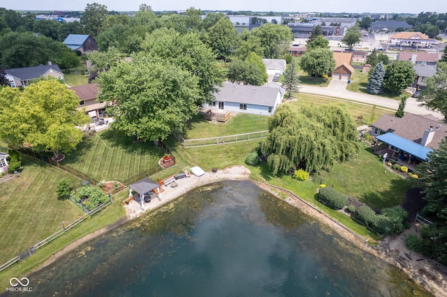 8809 Haddington Dr N, Indianapolis, IN 46256 - aerial view of property and surrounding area featuring a nearby body of water