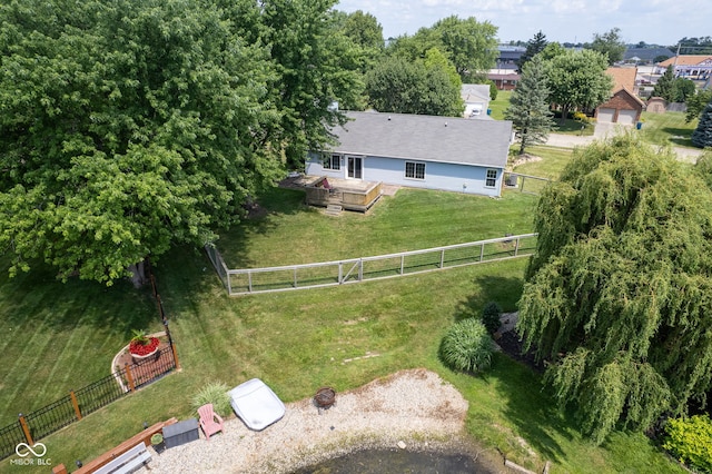8809 Haddington Dr N, Indianapolis, IN 46256 - view from above of property