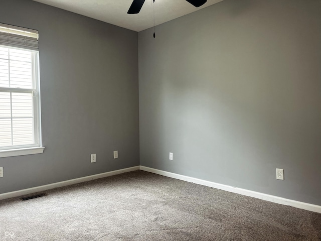 1646 N Nieman Dr, Greensburg, IN 47240 - unfurnished room featuring ceiling fan and carpet floors