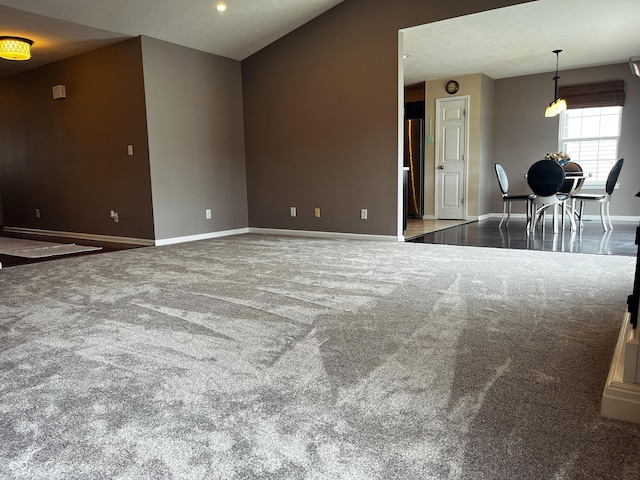 1646 N Nieman Dr, Greensburg, IN 47240 - carpeted living room featuring baseboards and recessed lighting