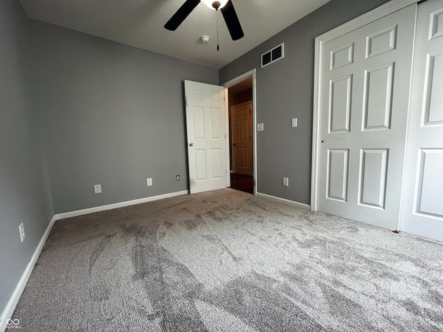 1646 N Nieman Dr, Greensburg, IN 47240 - unfurnished bedroom with carpet and a ceiling fan