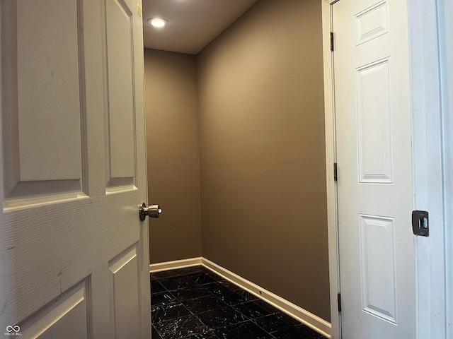 1646 N Nieman Dr, Greensburg, IN 47240 - hall featuring baseboards and dark marble finish flooring
