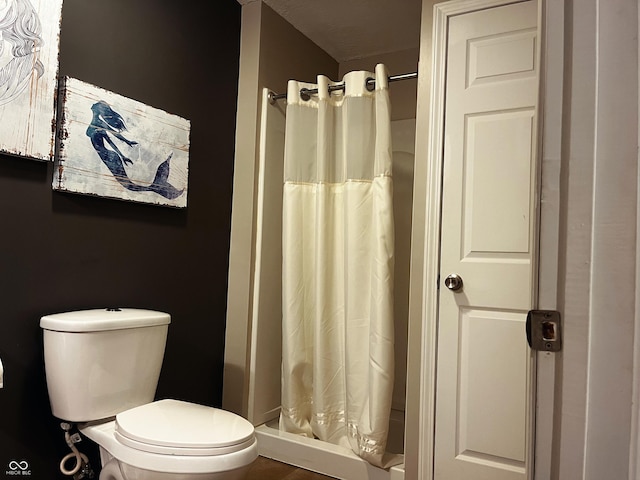 1646 N Nieman Dr, Greensburg, IN 47240 - bathroom featuring toilet and a stall shower