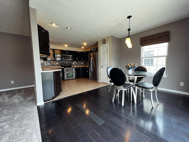 1646 N Nieman Dr, Greensburg, IN 47240 - dining room with light wood-style flooring and recessed lighting