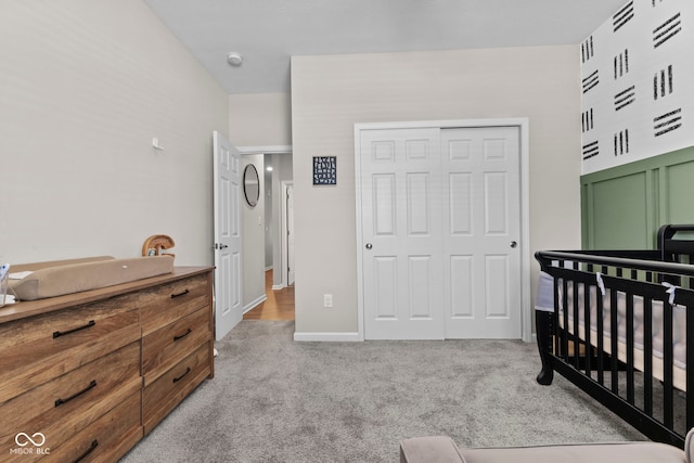 1448 Willow Tree Ln, Sheridan, IN 46069 - bedroom featuring carpet floors, a crib, and a closet
