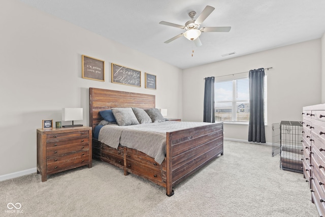 1448 Willow Tree Ln, Sheridan, IN 46069 - bedroom featuring light colored carpet and ceiling fan