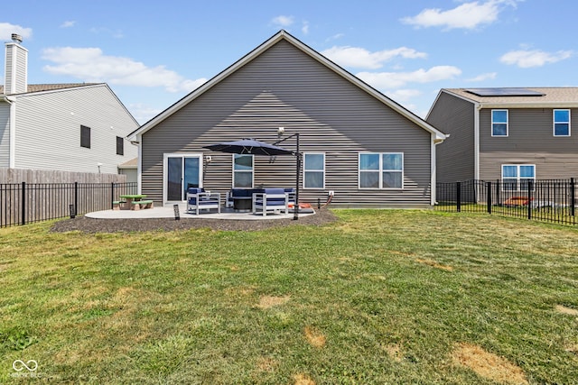 1448 Willow Tree Ln, Sheridan, IN 46069 - rear view of house with a patio and a fenced backyard
