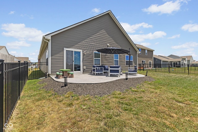1448 Willow Tree Ln, Sheridan, IN 46069 - rear view of property with a patio area and a fenced backyard