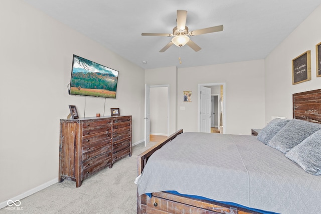 1448 Willow Tree Ln, Sheridan, IN 46069 - carpeted bedroom featuring baseboards and a ceiling fan