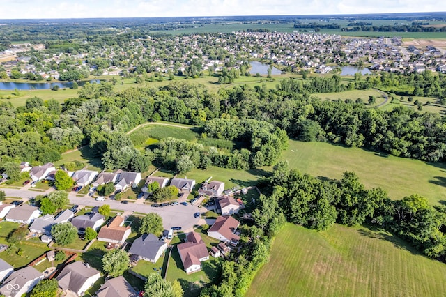 1058 Creekwood Ln, Franklin, IN 46131 - aerial view of property's location with a nearby body of water and nearby suburban area