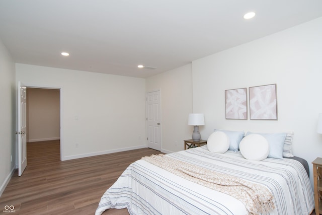 10630 Thorny Rdg Trce, Fishers, IN 46037 - bedroom featuring wood finished floors and recessed lighting
