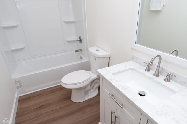10630 Thorny Rdg Trce, Fishers, IN 46037 - bathroom featuring vanity, wood finished floors, and shower / tub combination