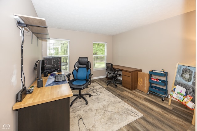 14126 Stonewood Pl, Fishers, IN 46037 - office space with wood finished floors and baseboards