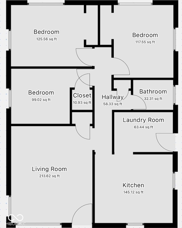 3505 N Emerson Ave, Indianapolis, IN 46218 - view of floor plan / room layout