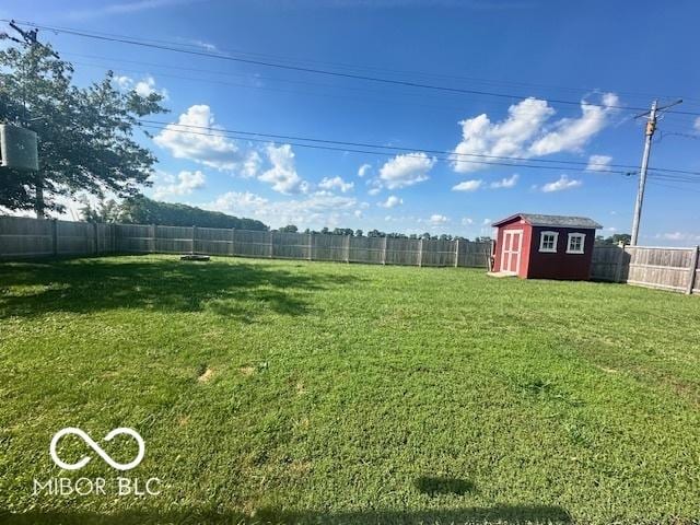 9490 N Keith Dr W, Columbus, IN 47203 - fenced backyard with a storage shed