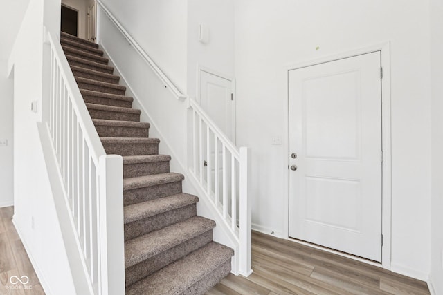1186 Vera Blvd, Danville, IN 46122 - staircase with wood finished floors