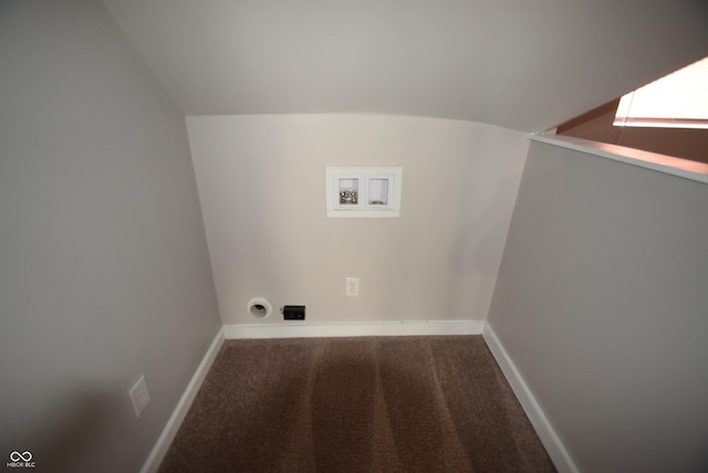 552 Jefferson Ave, Indianapolis, IN 46201 - laundry room with washer hookup, carpet flooring, and electric dryer hookup
