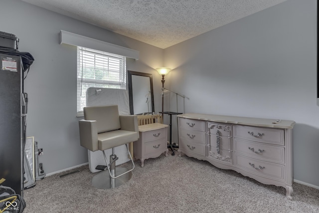 7444 Melanie Ln, Indianapolis, IN 46217 - bedroom featuring light carpet and a textured ceiling