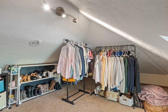 3055 N Washington Blvd, Indianapolis, IN 46205 - walk in closet with lofted ceiling and carpet flooring