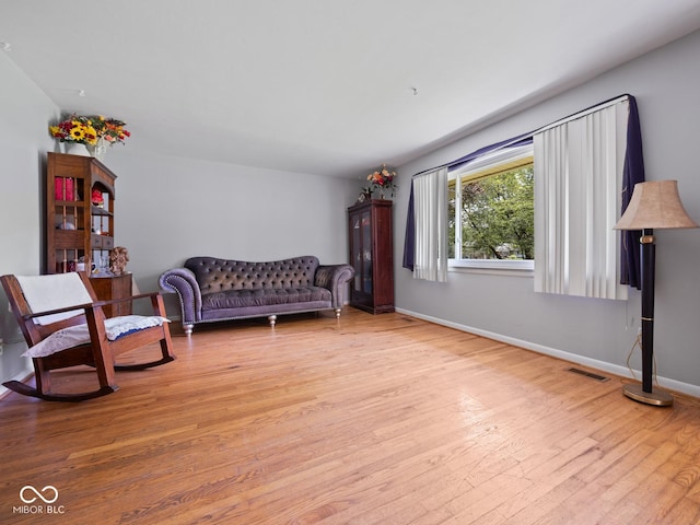 5530 Skyridge Dr, Indianapolis, IN 46250 - living room with wood finished floors and baseboards