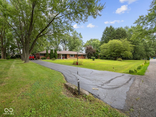 5530 Skyridge Dr, Indianapolis, IN 46250 - view of front of home with a front yard