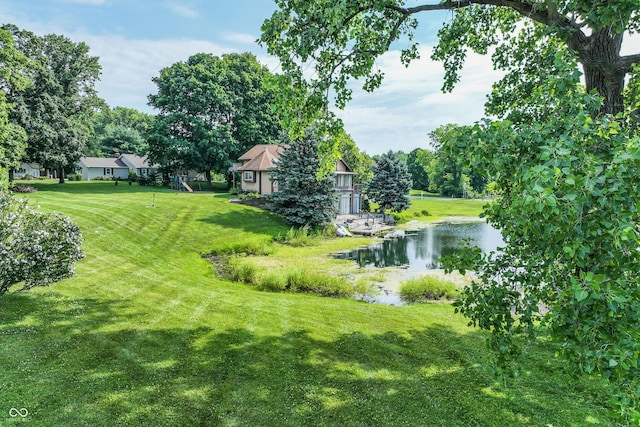 19120 Tomlinson Rd, Westfield, IN 46074 - view of grassy yard featuring a water view