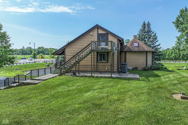 19120 Tomlinson Rd, Westfield, IN 46074 - back of house featuring stairs and a patio area