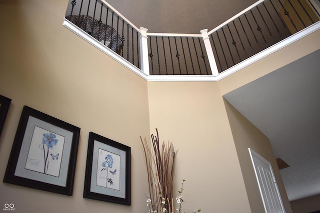 5817 Mustang Ter, Plainfield, IN 46168 - stairs with a high ceiling