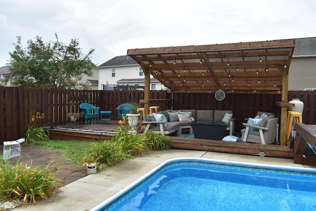 5817 Mustang Ter, Plainfield, IN 46168 - view of pool featuring a deck and an outdoor hangout area
