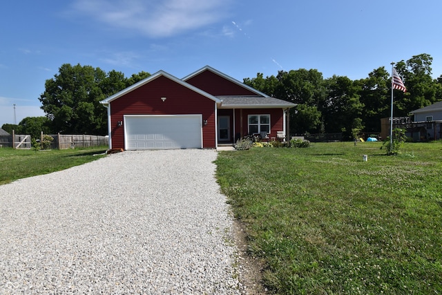 6362 W Friends Way Ct, Paragon, IN 46166 - view of front facade with driveway and an attached garage