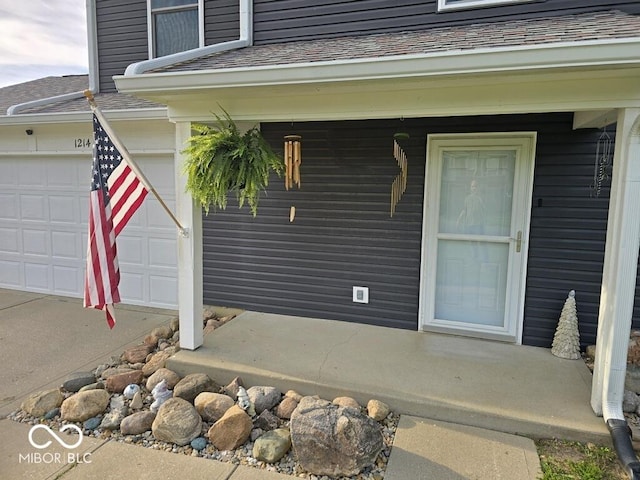 1214 Lindsey Ln, Lebanon, IN 46052 - view of exterior entry featuring a garage