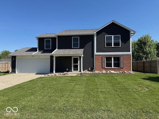 1214 Lindsey Ln, Lebanon, IN 46052 - traditional-style home featuring driveway and brick siding