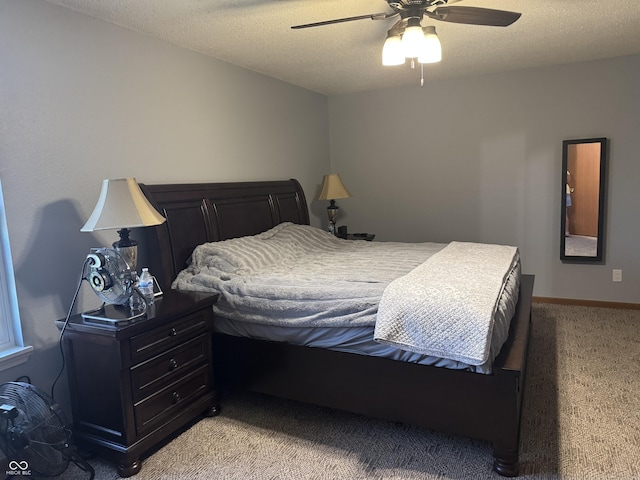 1214 Lindsey Ln, Lebanon, IN 46052 - bedroom with light carpet and ceiling fan