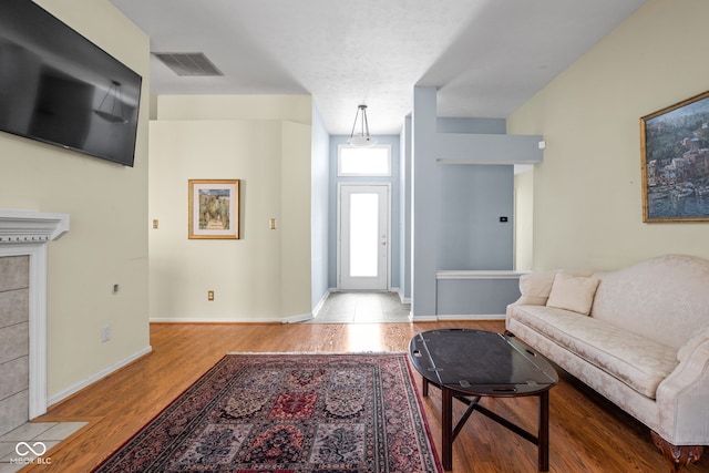 10721 Chesapeake Dr S, Indianapolis, IN 46236 - living area featuring wood finished floors and baseboards