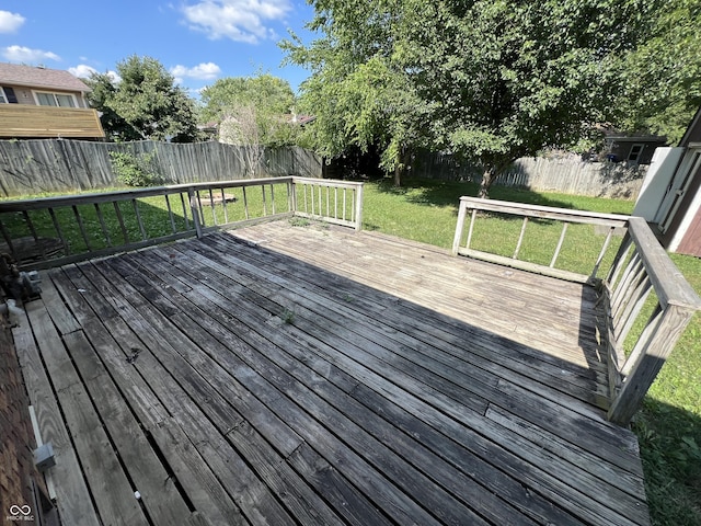 1615 S 9th Ave, Beech Grove, IN 46107 - deck with a fenced backyard
