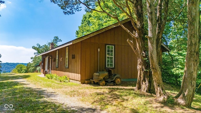 8701 E Splinter Ridge Rd, Madison, IN 47250 - view of property exterior featuring a chimney
