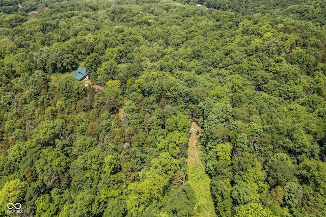 8701 E Splinter Ridge Rd, Madison, IN 47250 - drone / aerial view of a heavily wooded area