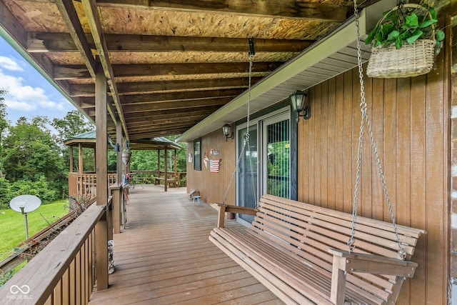 8701 E Splinter Ridge Rd, Madison, IN 47250 - deck with a gazebo