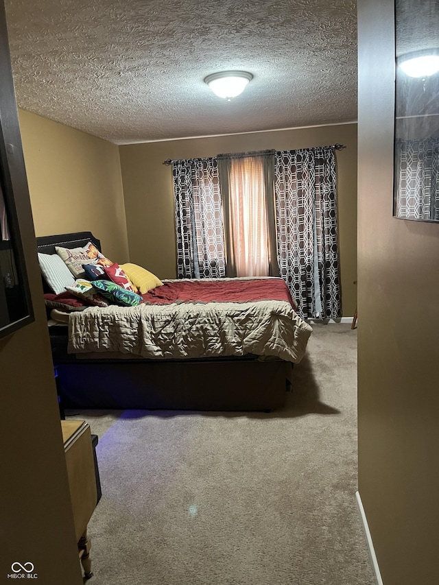5931 Marina View Ln, Indianapolis, IN 46237 - bedroom featuring carpet floors and a textured ceiling