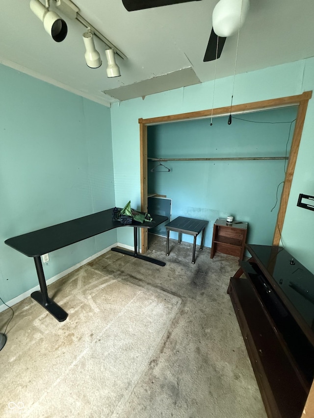 133 Michigan St, Clayton, IN 46118 - view of carpeted home office
