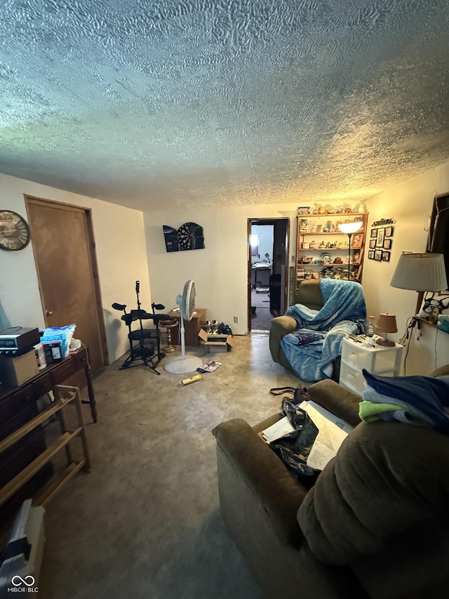 133 Michigan St, Clayton, IN 46118 - living room featuring a textured ceiling