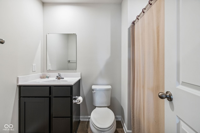 197 N Fairfield Dr, Danville, IN 46122 - bathroom featuring vanity and a shower with curtain