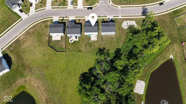 197 N Fairfield Dr, Danville, IN 46122 - aerial perspective of suburban area with a nearby body of water