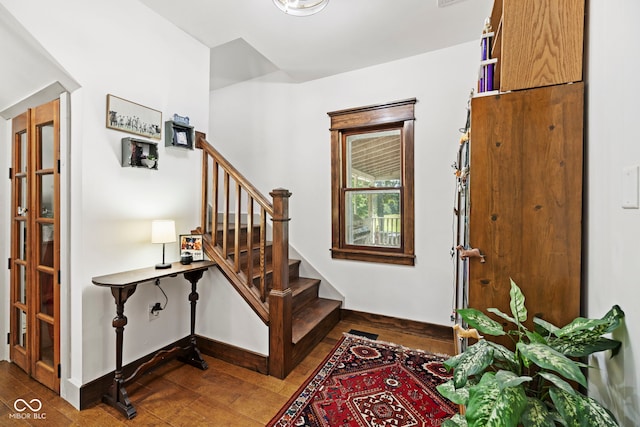 631 S State Road 39, Danville, IN 46122 - foyer with hardwood / wood-style flooring and stairway